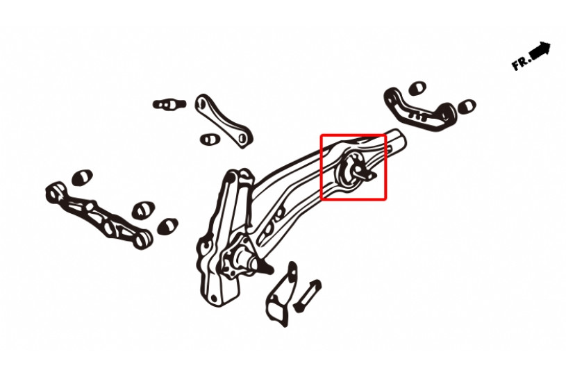thumbnail image 2 of Complete Rear Trailing Arm Bushings & Knuckle Kit For 2006-2011 Honda Civic – Both Sides 2 of 6