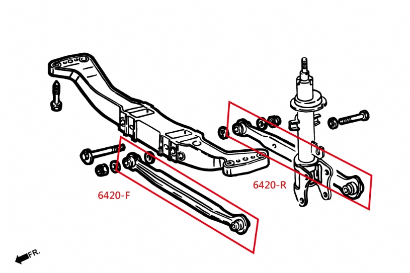 Rear Lateral Front Arm Alfa Romeo 156 1997-2007/ 147 2000-2010/ Gt  2003-2010 Hardrace