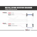 Rear Sub-Frame Support Brace Hyundai Elantra 6th Hardrace Q0245