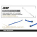 Rear Track Bar-Adjustable Jeep Wrangler Jk 2007-2016 Hardrace Q0670