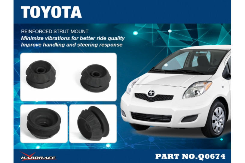 thumbnail image 2 of 2X HAOTOM Front Strut Mount Set With Bearings For Toyota Yaris 2007-2017 & Prius 2012-2019 2 of 5