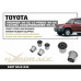 Toyota Tacoma 1st/Prerunner / 4Runner 3rd N180 / Land Cruiser Prado J90 Front Upper Arm Bushing Hardrace Q1638