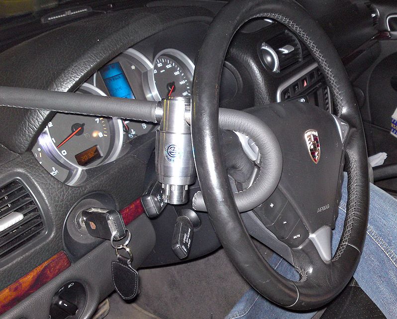 Steering Wheel Lock Porsche Cayenne I 20032010 AntiTheft Python