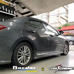 Border Coilovers on Toyota Corolla