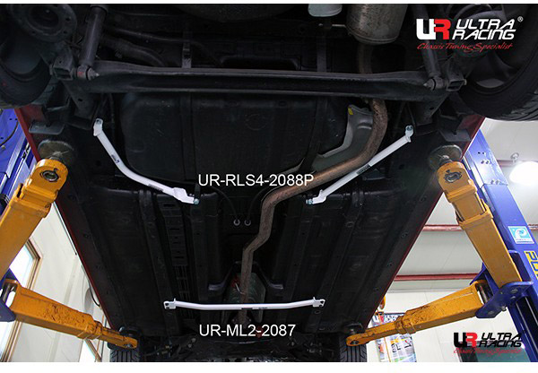 Rear Lower Bars and Middle Lower Bar from Ultra Racing for Hyundai Solaris
