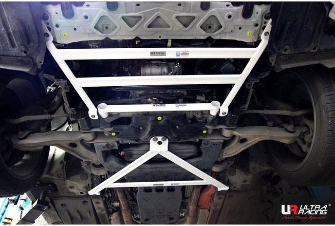 Front Lower Bars and Middle Lower Bar from Ultra Racing for Lexus GS 250, 200t, 300h, 350, 450h (L10)